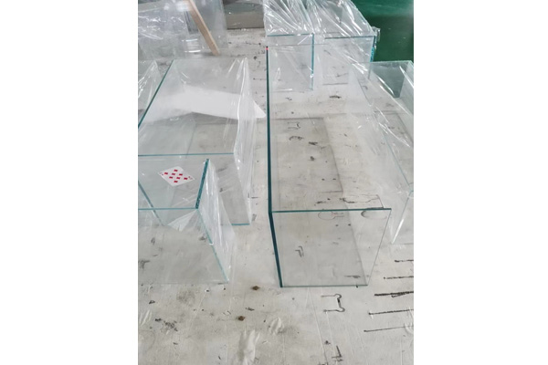 Jewelry cabinet glass